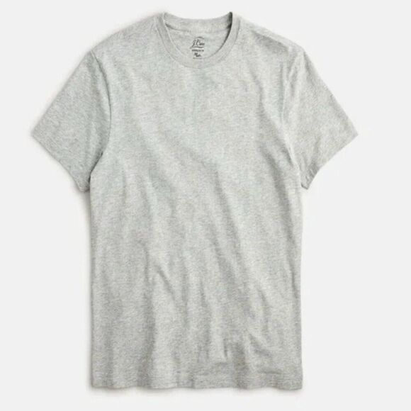 J Crew Broken In Short Sleeve T-Shirt Sz L Gray 100% Cotton Tee AG008 Crew Neck - Picture 1 of 3